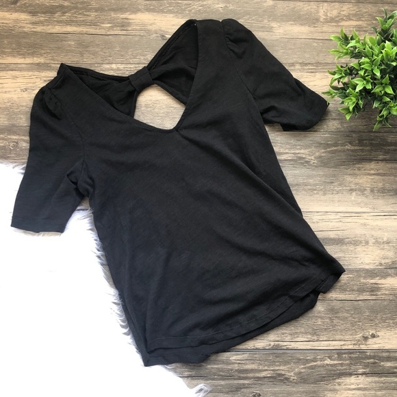 MEADOW Rue | Black Cutout Shirt XS - Picture 4 of 8